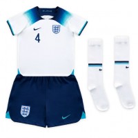 Fotballdrakt Barn England Declan Rice #4 Hjemmedraktsett VM 2022 Kortermet (+ Korte bukser)